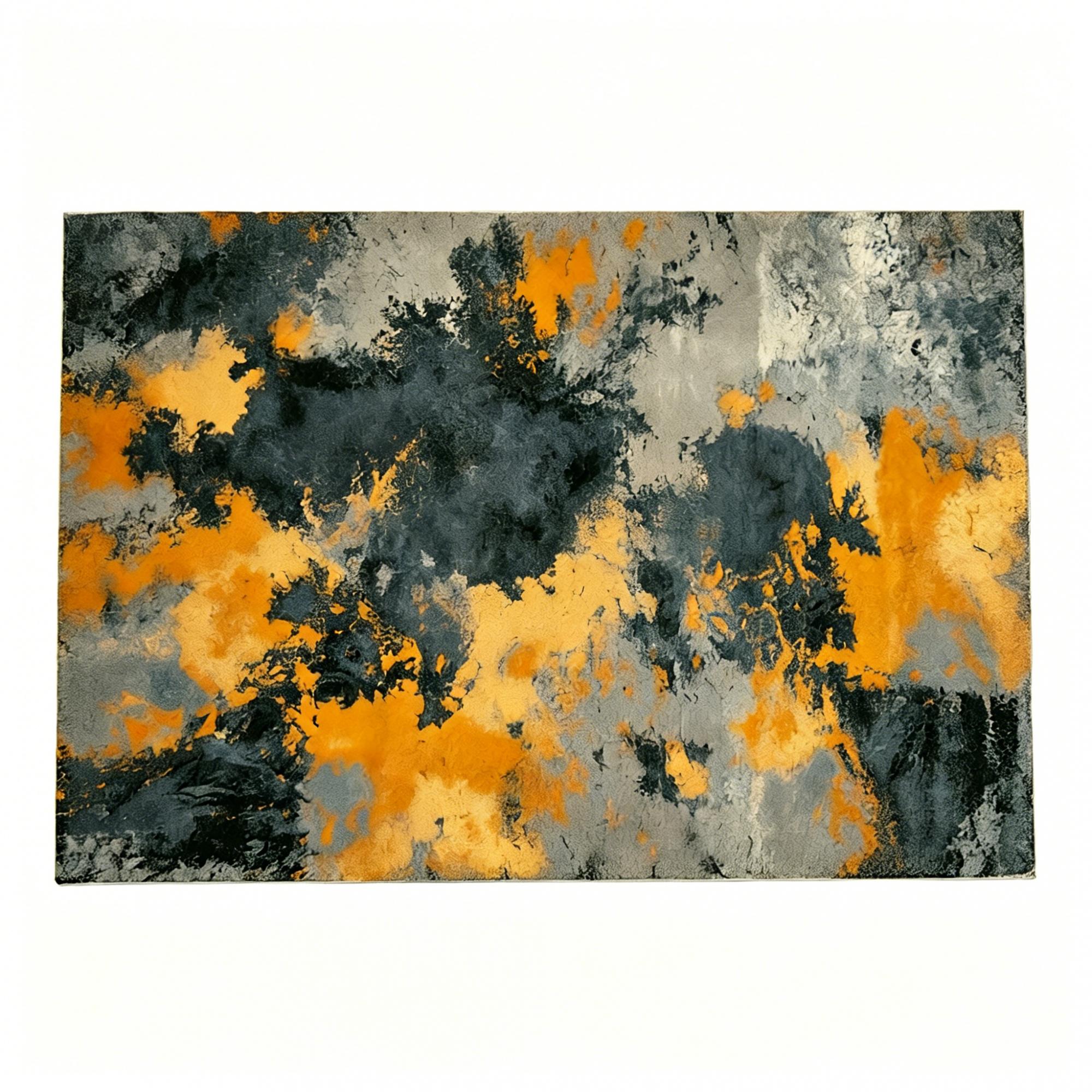 5' X 7' Light Cyan And Yellow Abstract Washable Area Rug Homeroots Home Decor