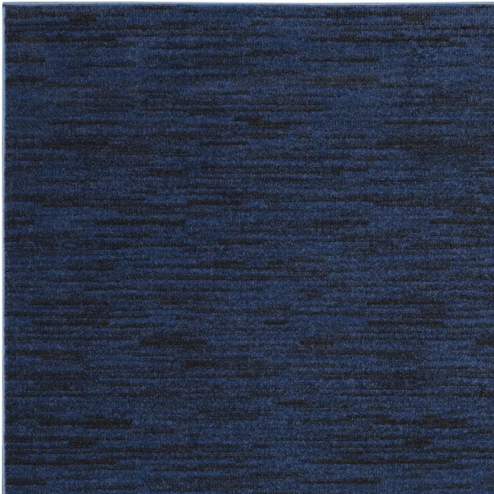 5' X 7' Midnight Blue Stain Resistant Indoor Outdoor Area Rug - GreatEagleInc