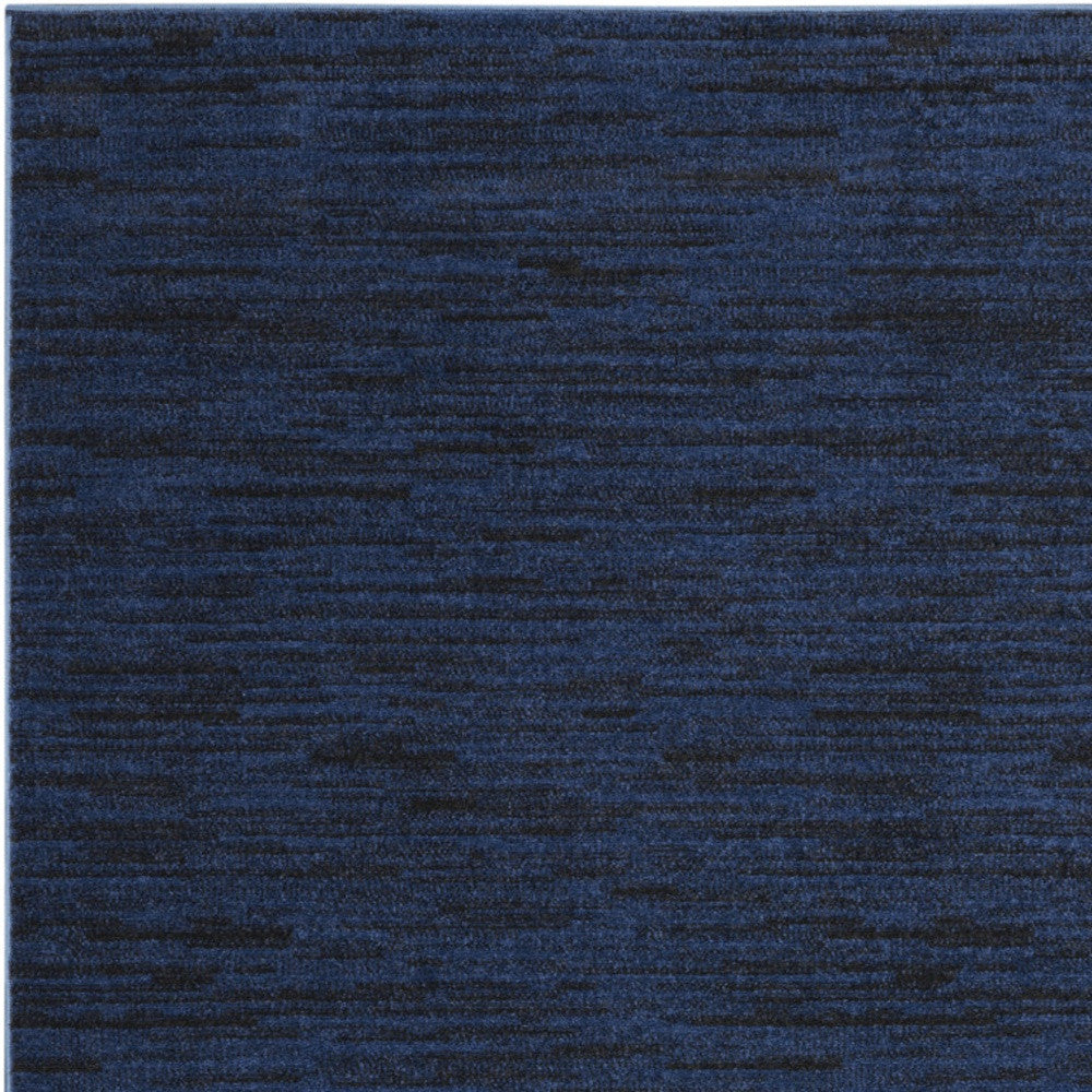 5' X 7' Midnight Blue Stain Resistant Indoor Outdoor Area Rug - GreatEagleInc