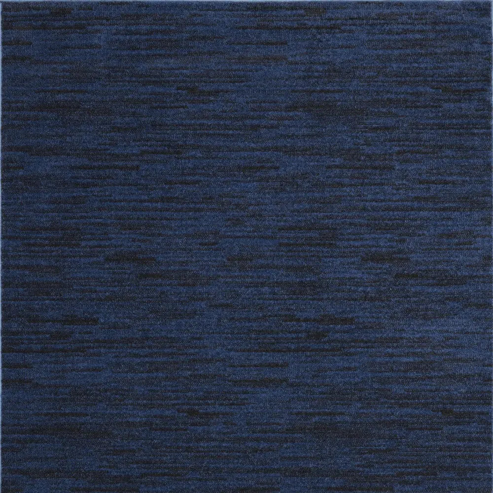 5' X 7' Midnight Blue Stain Resistant Indoor Outdoor Area Rug - GreatEagleInc