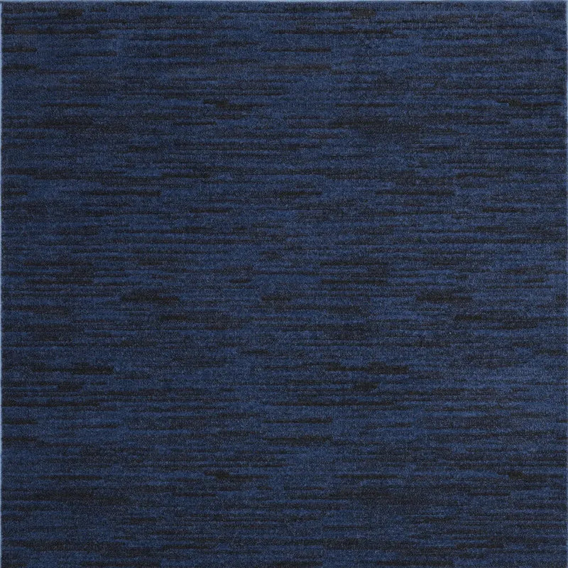 5' X 7' Midnight Blue Stain Resistant Indoor Outdoor Area Rug - GreatEagleInc