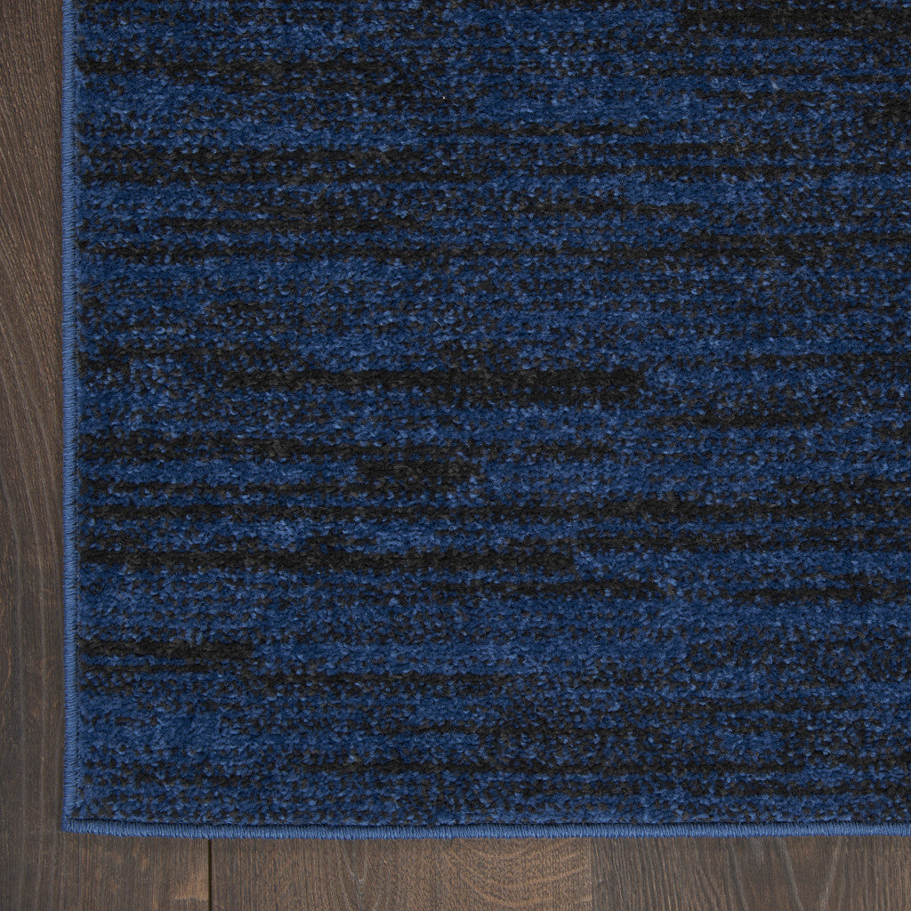 5' X 7' Midnight Blue Stain Resistant Indoor Outdoor Area Rug - GreatEagleInc