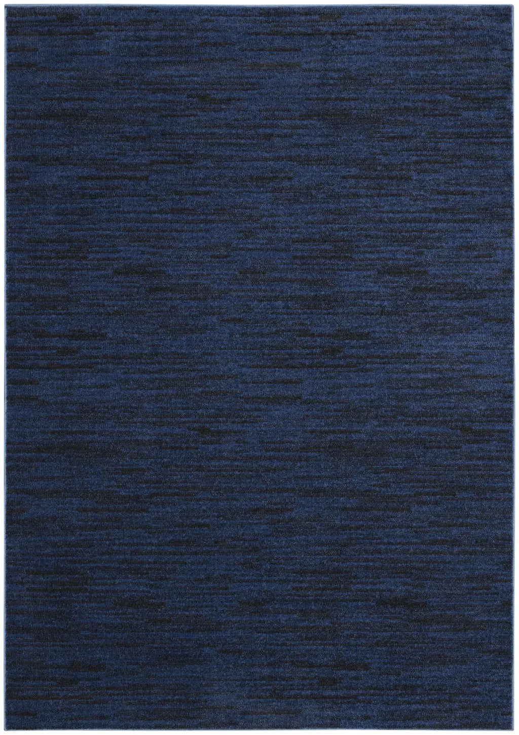 5' X 7' Midnight Blue Stain Resistant Indoor Outdoor Area Rug - GreatEagleInc
