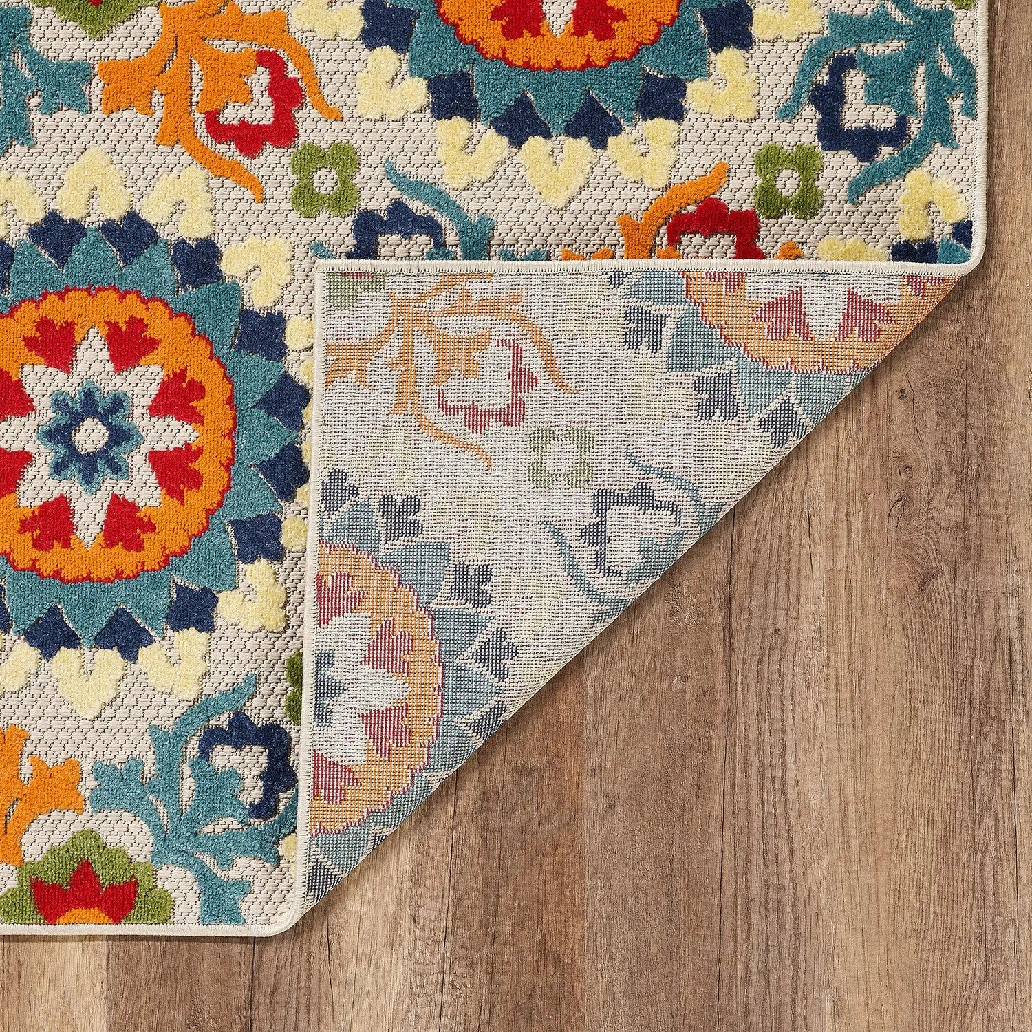 5' X 7' Orange And Ivory Moroccan Stain Resistant Indoor Outdoor Area Rug Homeroots Outdoor