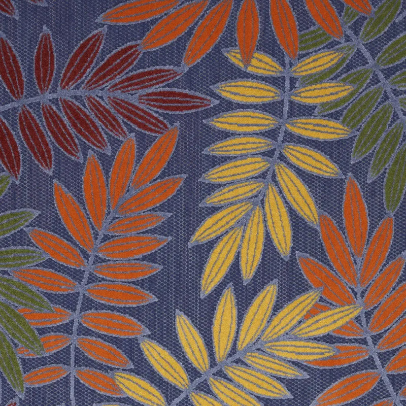 5' X 7' Orange Green And Blue Indoor Outdoor Area Rug Homeroots Outdoor