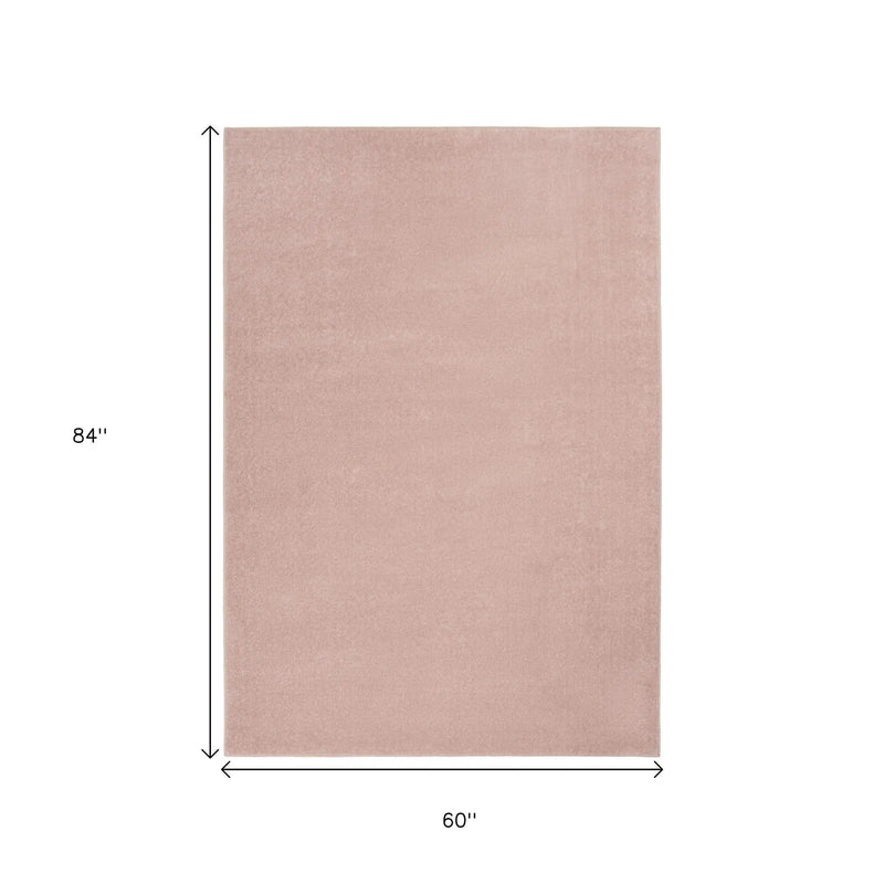5' X 7' Pink Indoor Outdoor Area Rug - GreatEagleInc