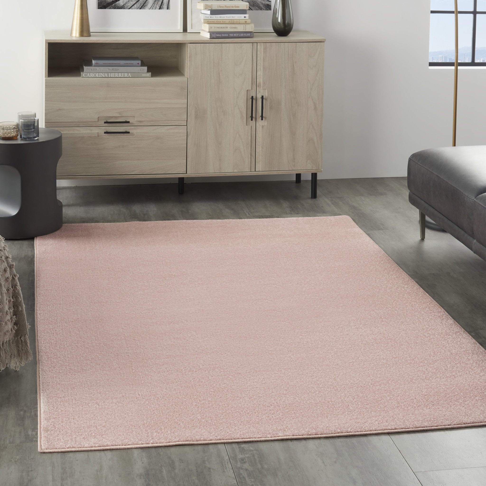 5' X 7' Pink Indoor Outdoor Area Rug - GreatEagleInc