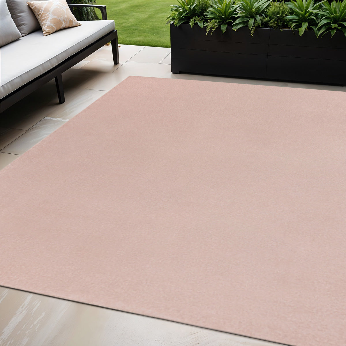 5' X 7' Pink Indoor Outdoor Area Rug - GreatEagleInc