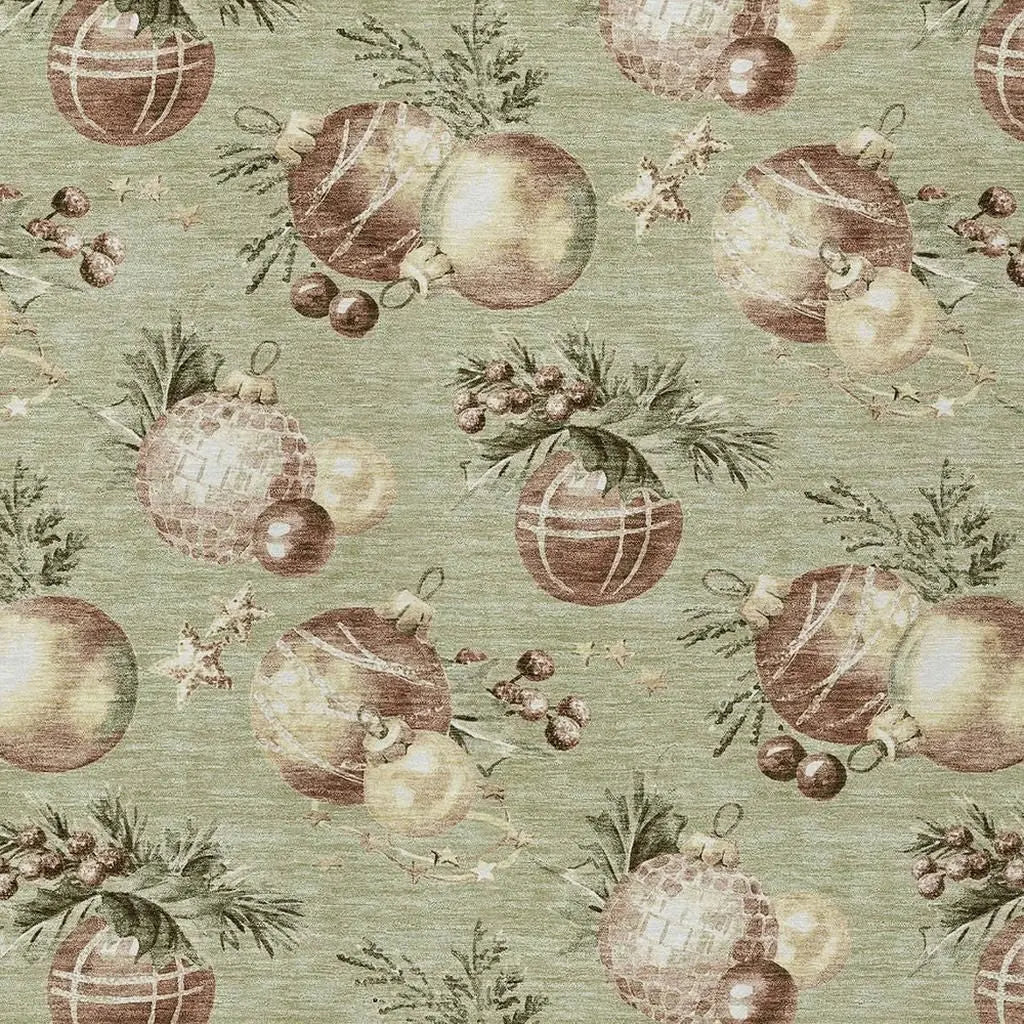 5' X 8' Artichoke Green Brown And Beige Stars Washable Indoor Outdoor Area Rug Homeroots Outdoor