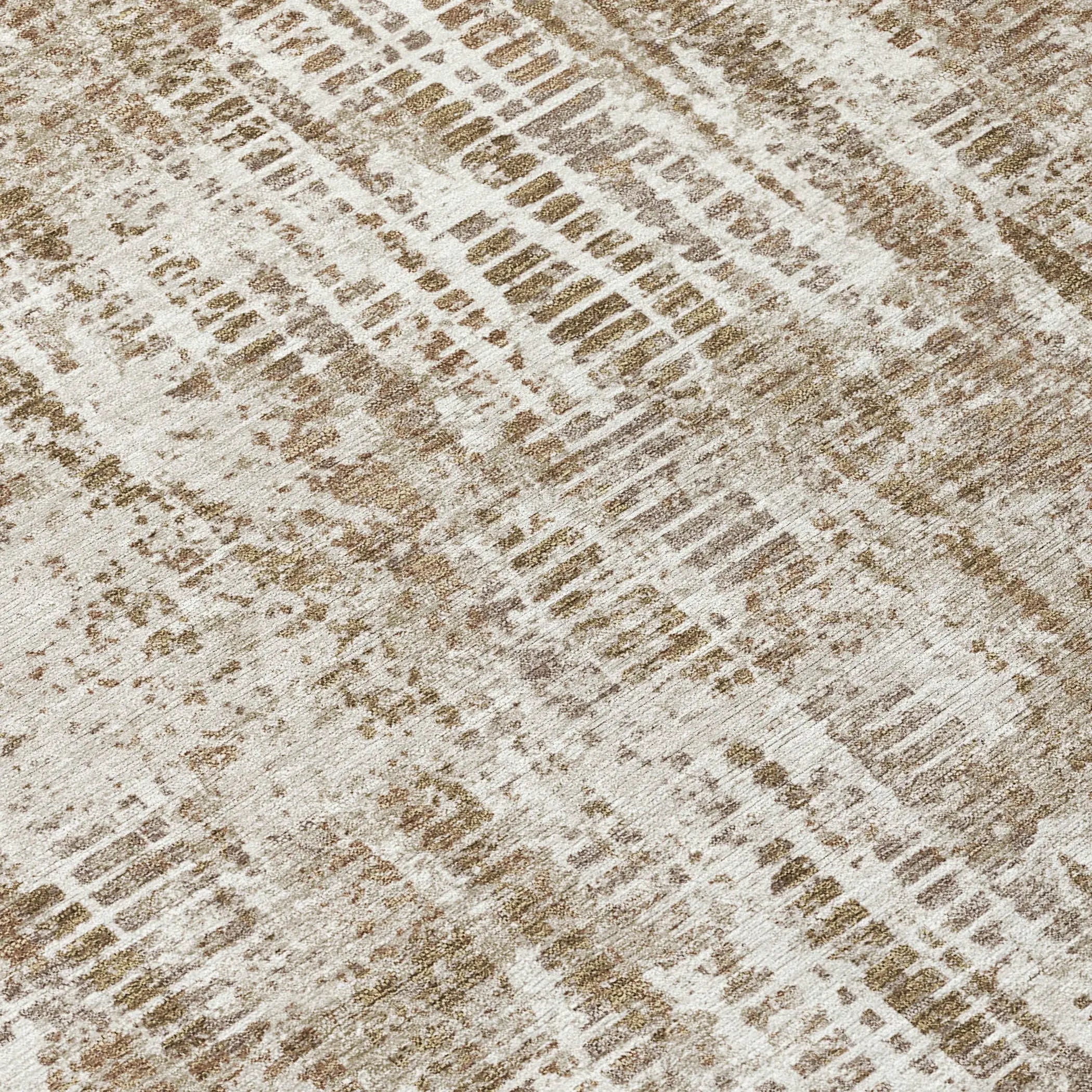 5' X 8' Beige And Brown Abstract Washable Indoor Outdoor Area Rug Homeroots Outdoor