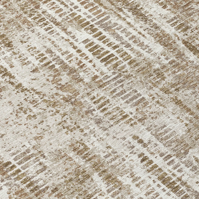 5' X 8' Beige And Brown Abstract Washable Indoor Outdoor Area Rug Homeroots Outdoor