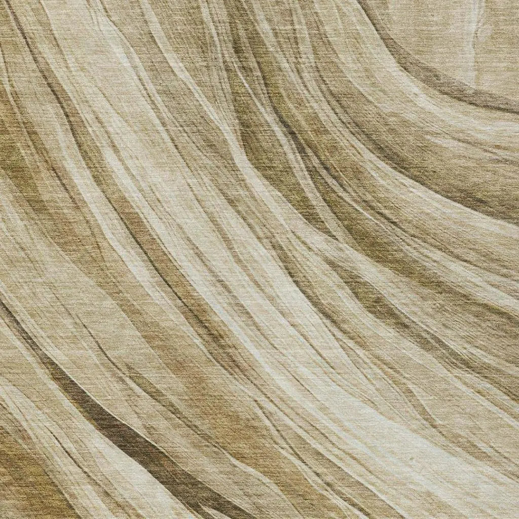 5' X 8' Beige And Brown Abstract Washable Indoor Outdoor Area Rug Homeroots Outdoor