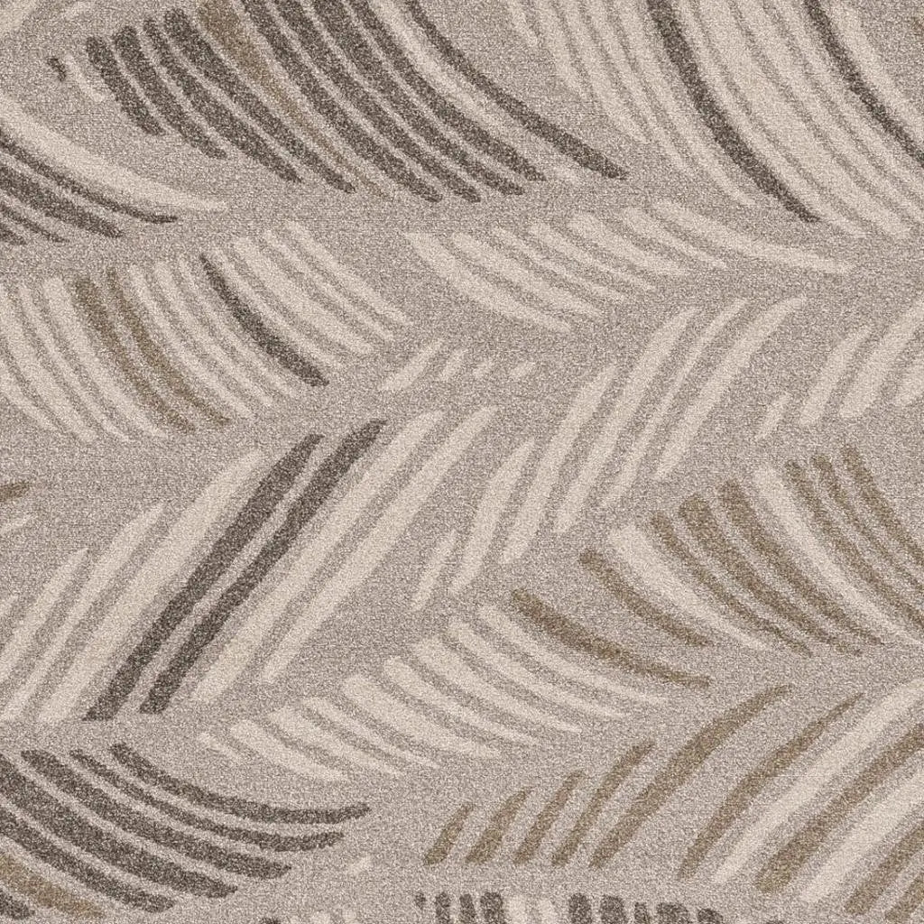 5' X 8' Beige And Brown Tropical Botanical Area Rug Homeroots Home Decor