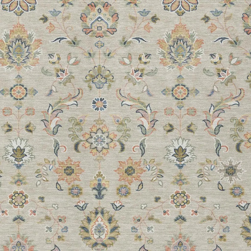 5' X 8' Beige And Copper Abstract Washable Indoor Outdoor Area Rug Homeroots Outdoor