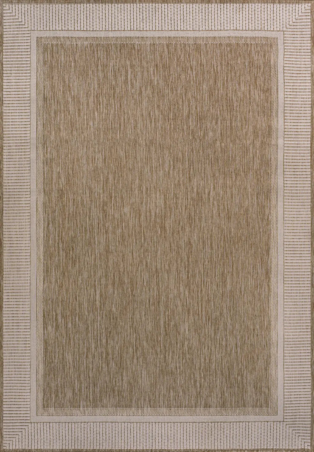 5' X 8' Beige And Cream Indoor Outdoor Area Rug Homeroots Outdoor