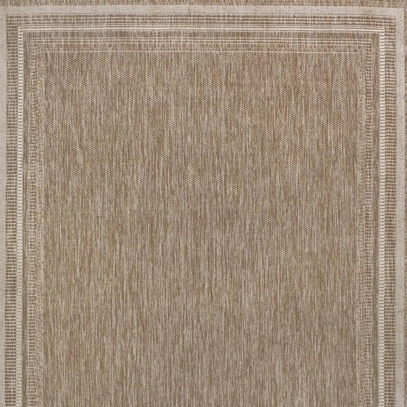 5' X 8' Beige And Cream Indoor Outdoor Area Rug Homeroots Outdoor
