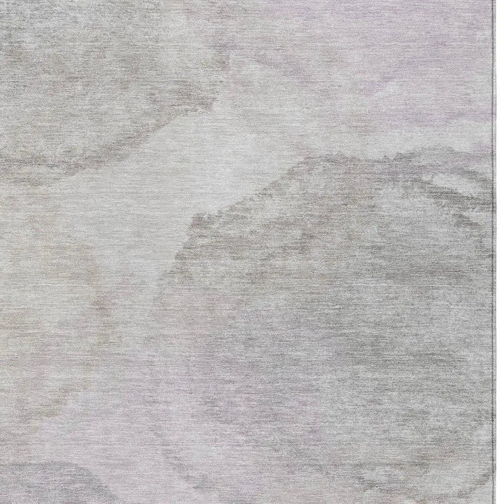 5' X 8' Beige And Ivory Abstract Washable Indoor Outdoor Area Rug Homeroots Outdoor
