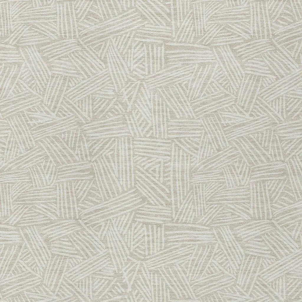 5' X 8' Beige And Ivory Geometric Washable Indoor Outdoor Area Rug Homeroots Outdoor