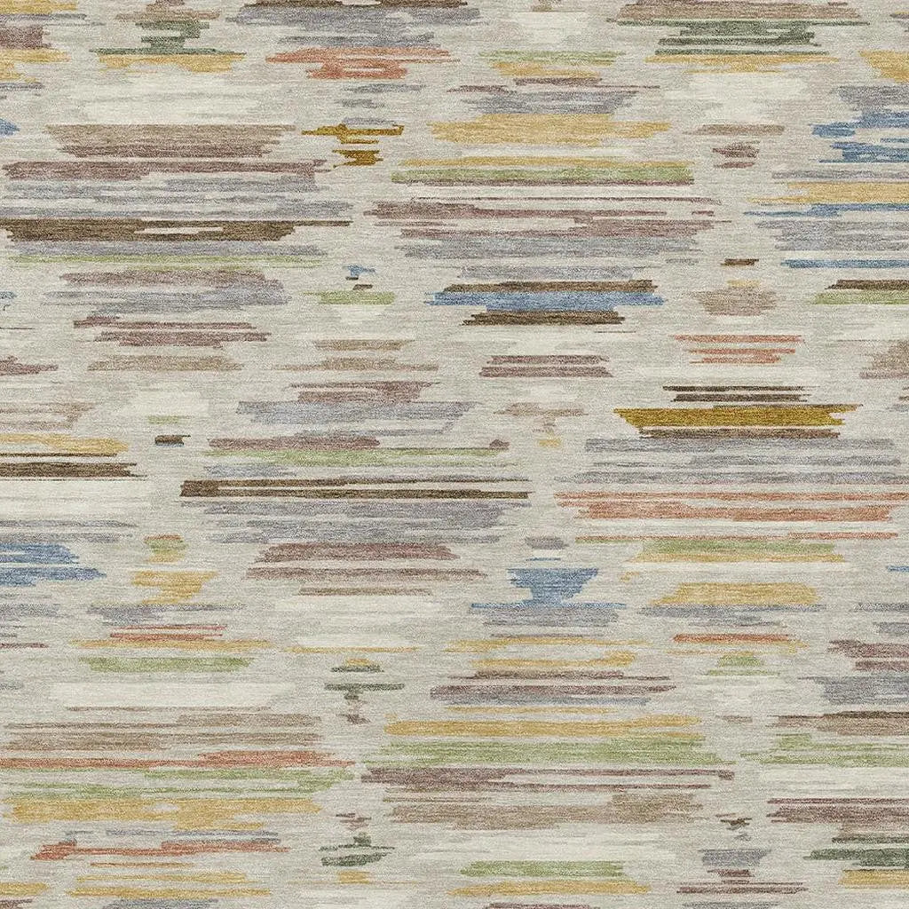 5' X 8' Beige And Ivory Southwestern Washable Indoor Outdoor Area Rug Homeroots Outdoor