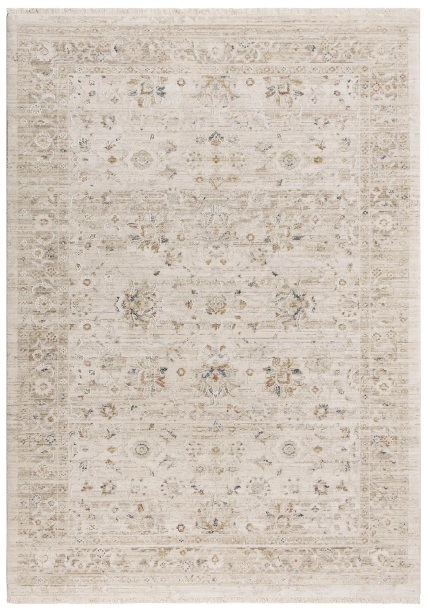 5' X 8' Beige And Natural Oriental Area Rug Homeroots Home Decor