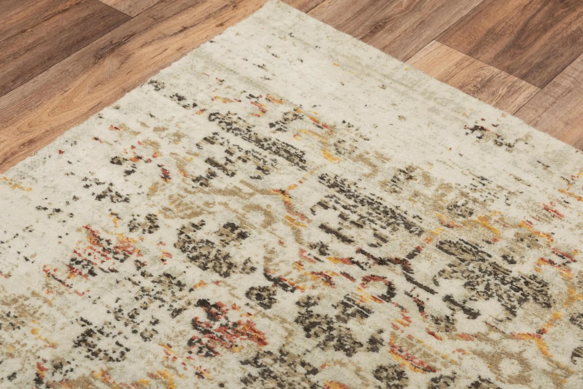 5' X 8' Beige Brown Apricot And Ivory New Zealand Lambs Wool Oriental Hand Carved Handmade Area Rug Homeroots Home Decor