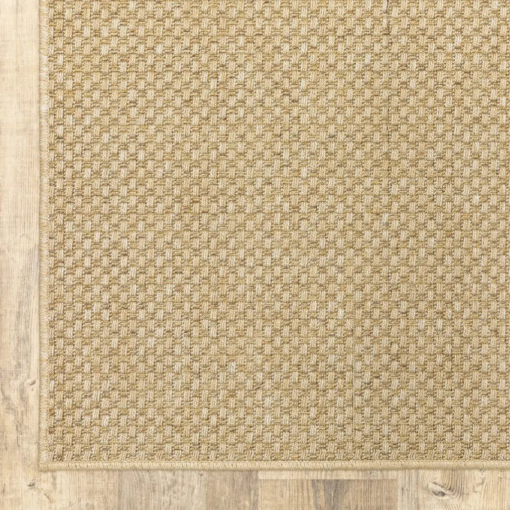 5' X 8' Beige Indoor Outdoor Area Rug Homeroots Outdoor