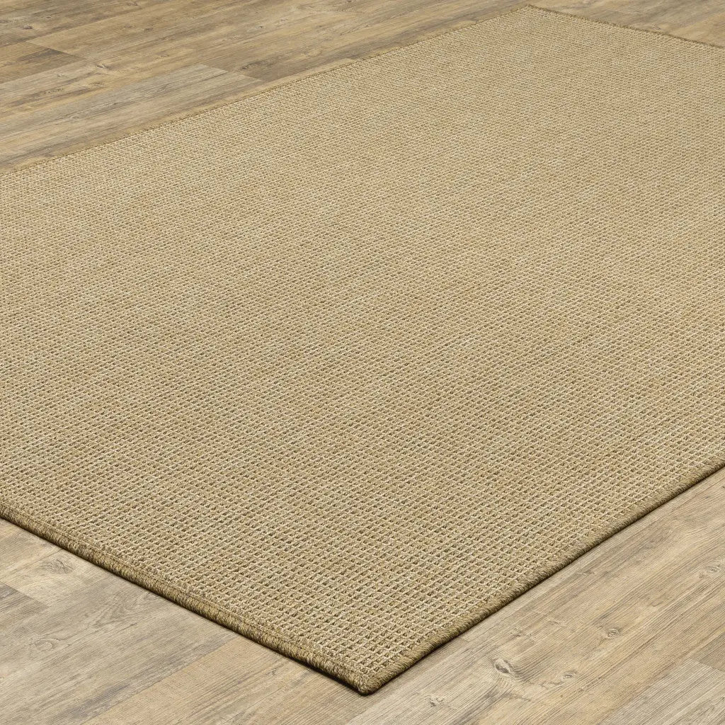 5' X 8' Beige Stain Resistant Indoor Outdoor Area Rug Homeroots Outdoor