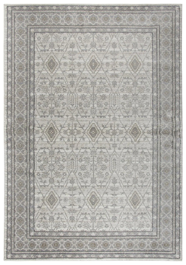 5' X 8' Beige Taupe Tan Gray And Cream Oriental Area Rug Homeroots Home Decor