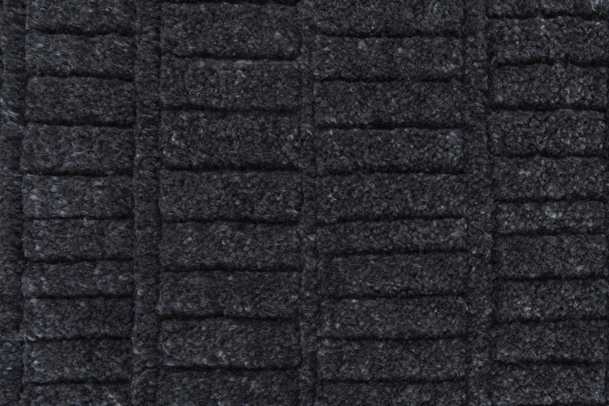 5' X 8' Black And Gray Wool Hand Knotted Area Rug Homeroots Home Decor