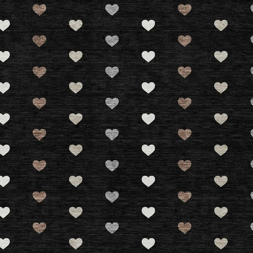 5' X 8' Black And Ivory Geometric Washable Indoor Outdoor Area Rug Homeroots Outdoor
