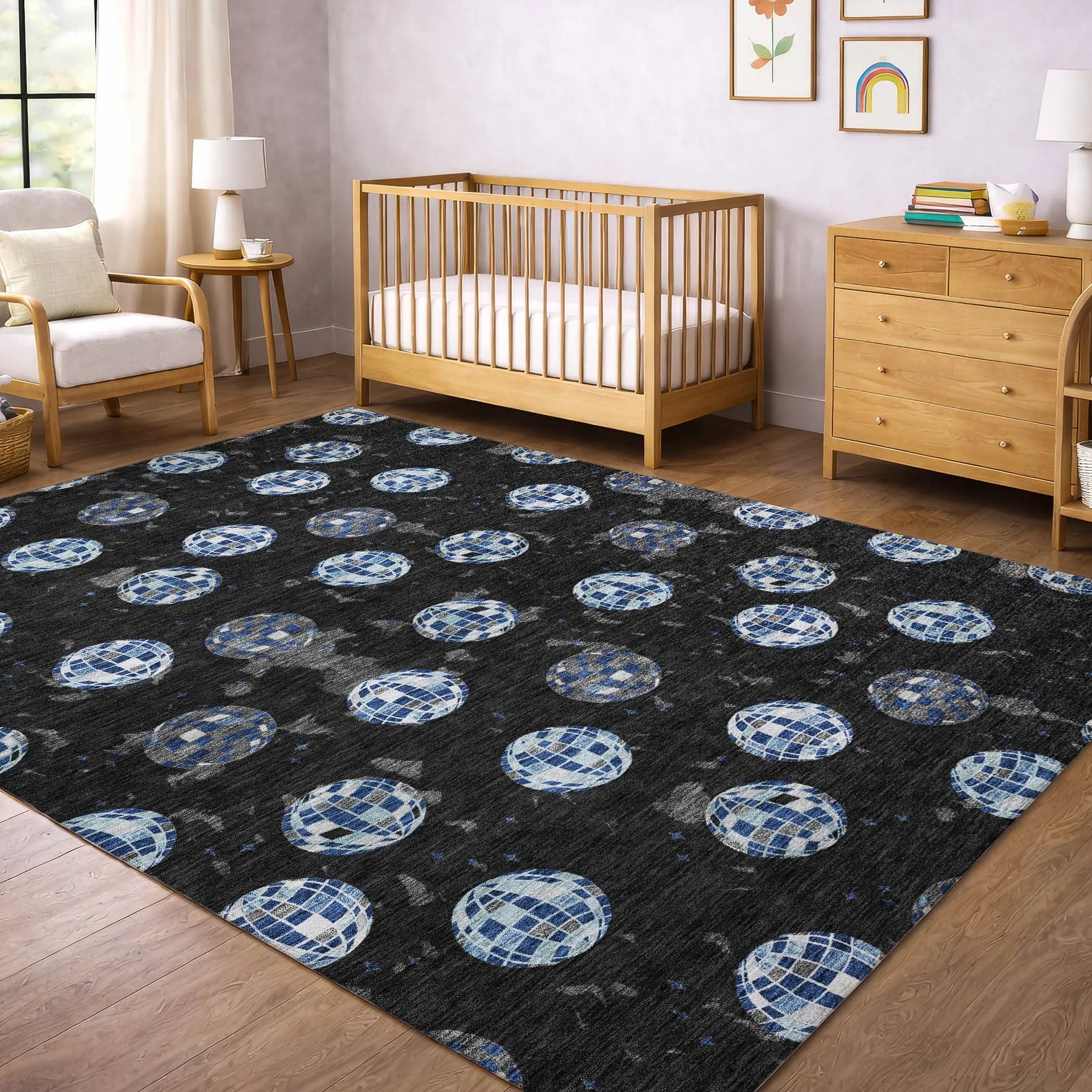 5' X 8' Black And Red Geometric Washable Indoor Outdoor Area Rug Homeroots Outdoor