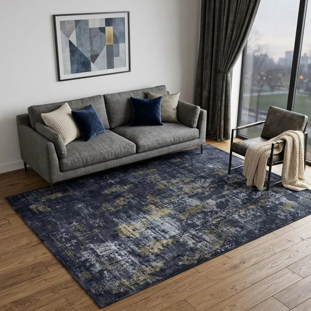5' X 8' Black Gray Beige And Ivory Abstract Area Rug Homeroots Home Decor