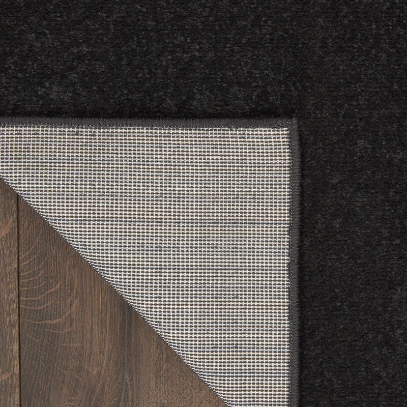 5' X 8' Black Power Loom Area Rug Homeroots Outdoor