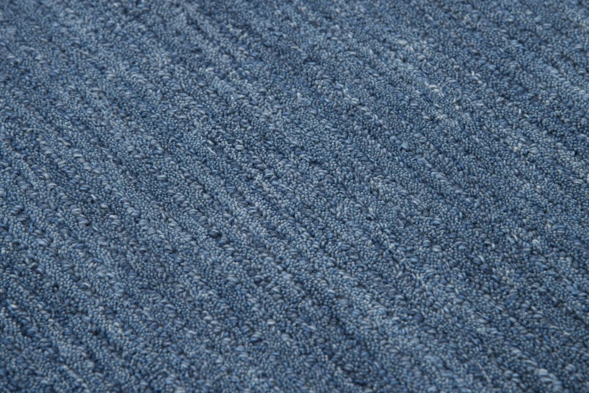 5' X 8' Blue And Dark Blue Wool Hand Tufted Area Rug Homeroots Home Decor