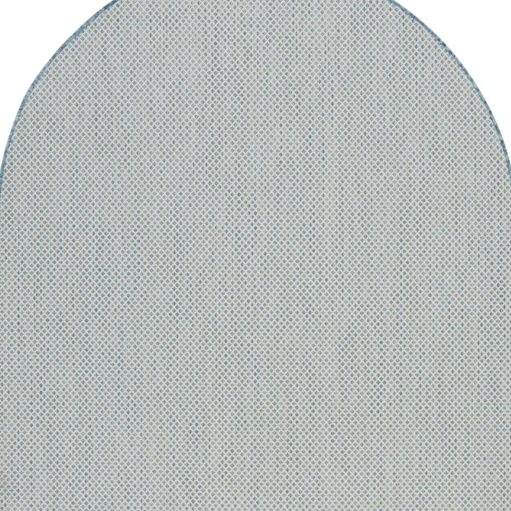 5' X 8' Blue Geometric Power Loom Area Rug Homeroots Outdoor