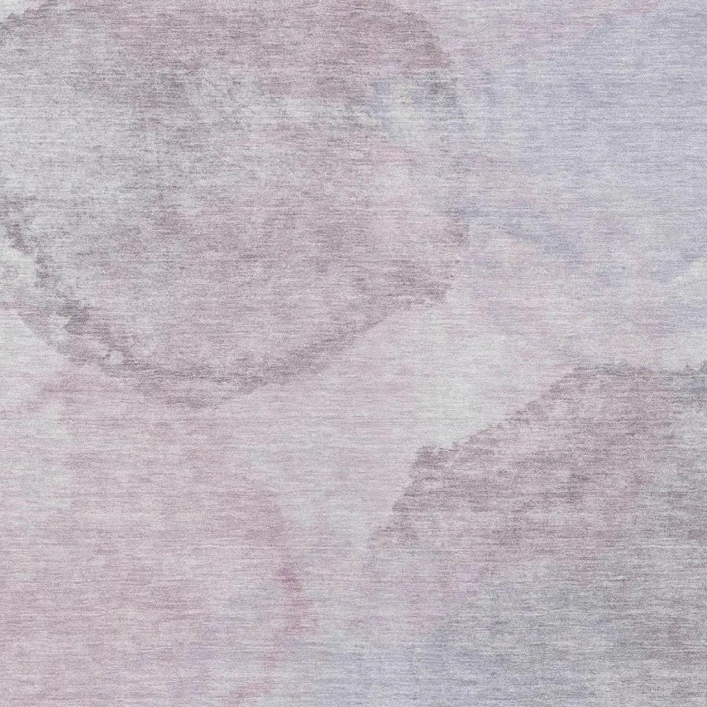 5' X 8' Blush And Gray Abstract Washable Indoor Outdoor Area Rug Homeroots Outdoor