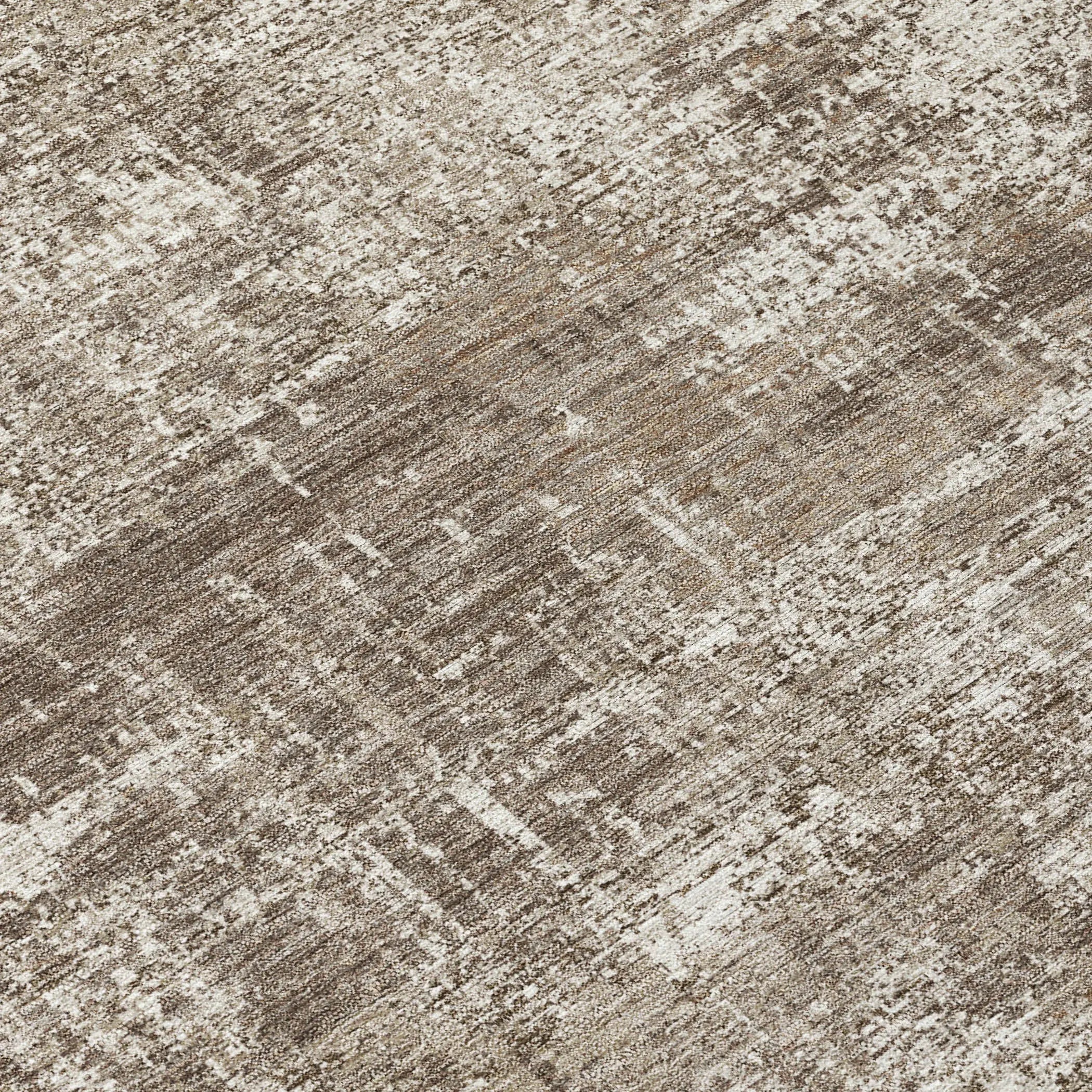 5' X 8' Brown And Beige Abstract Washable Indoor Outdoor Area Rug Homeroots Outdoor