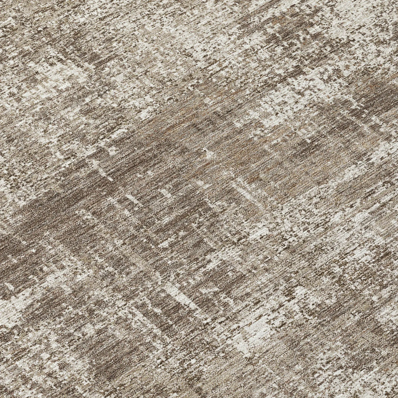5' X 8' Brown And Beige Abstract Washable Indoor Outdoor Area Rug Homeroots Outdoor