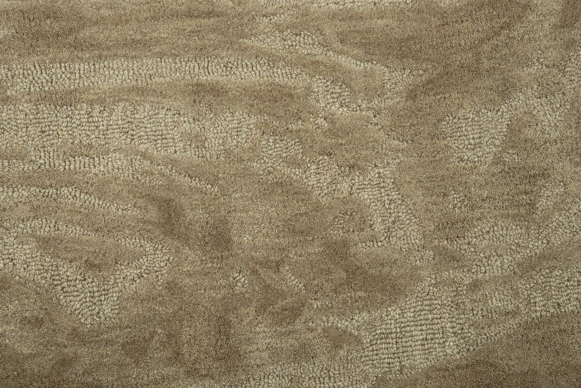 5' X 8' Brown And Natural Wool Abstract Hand Tufted Area Rug Homeroots Home Decor