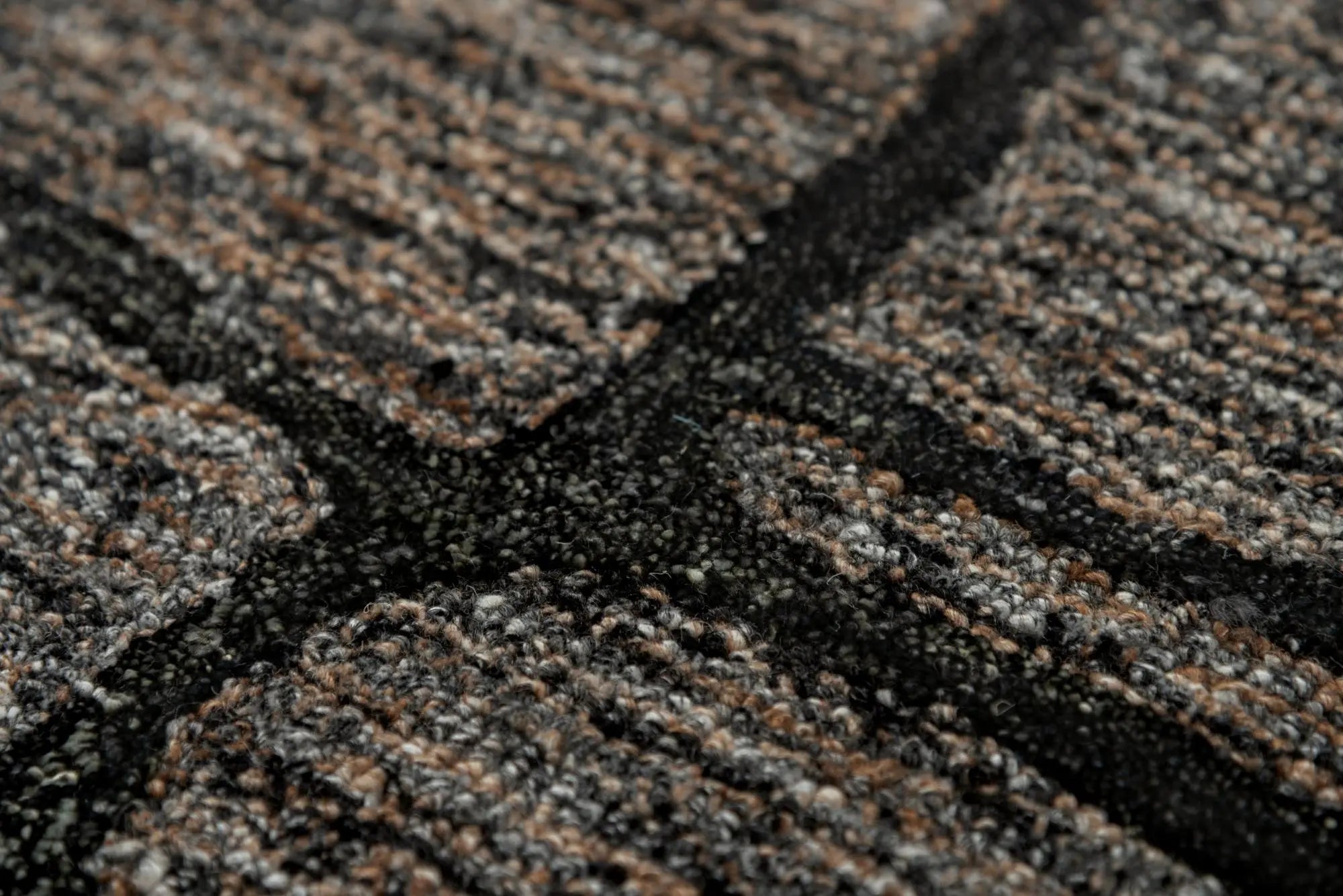 5' X 8' Charcoal Black And Gray Wool Abstract Hand Tufted Area Rug Homeroots Home Decor