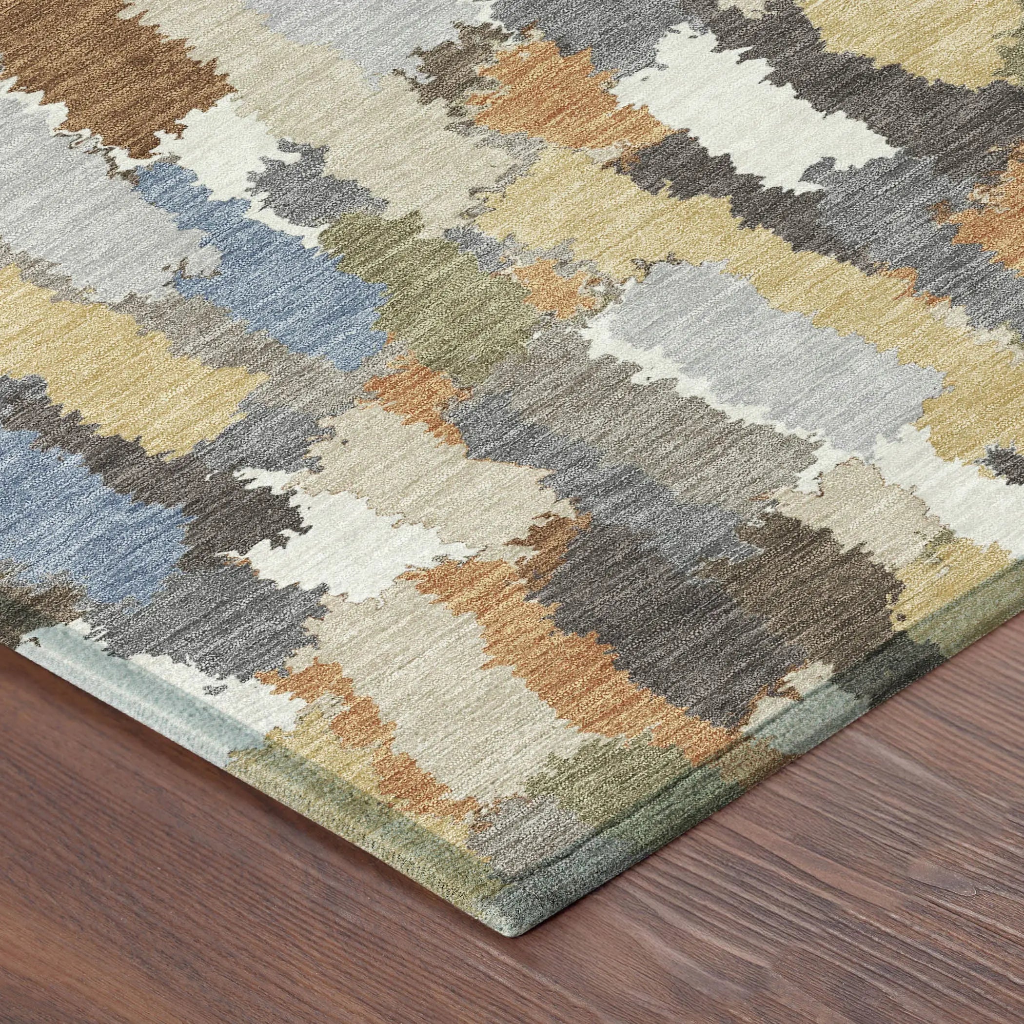 5' X 8' Chocolate And Beige Striped Washable Indoor Outdoor Area Rug Homeroots Outdoor