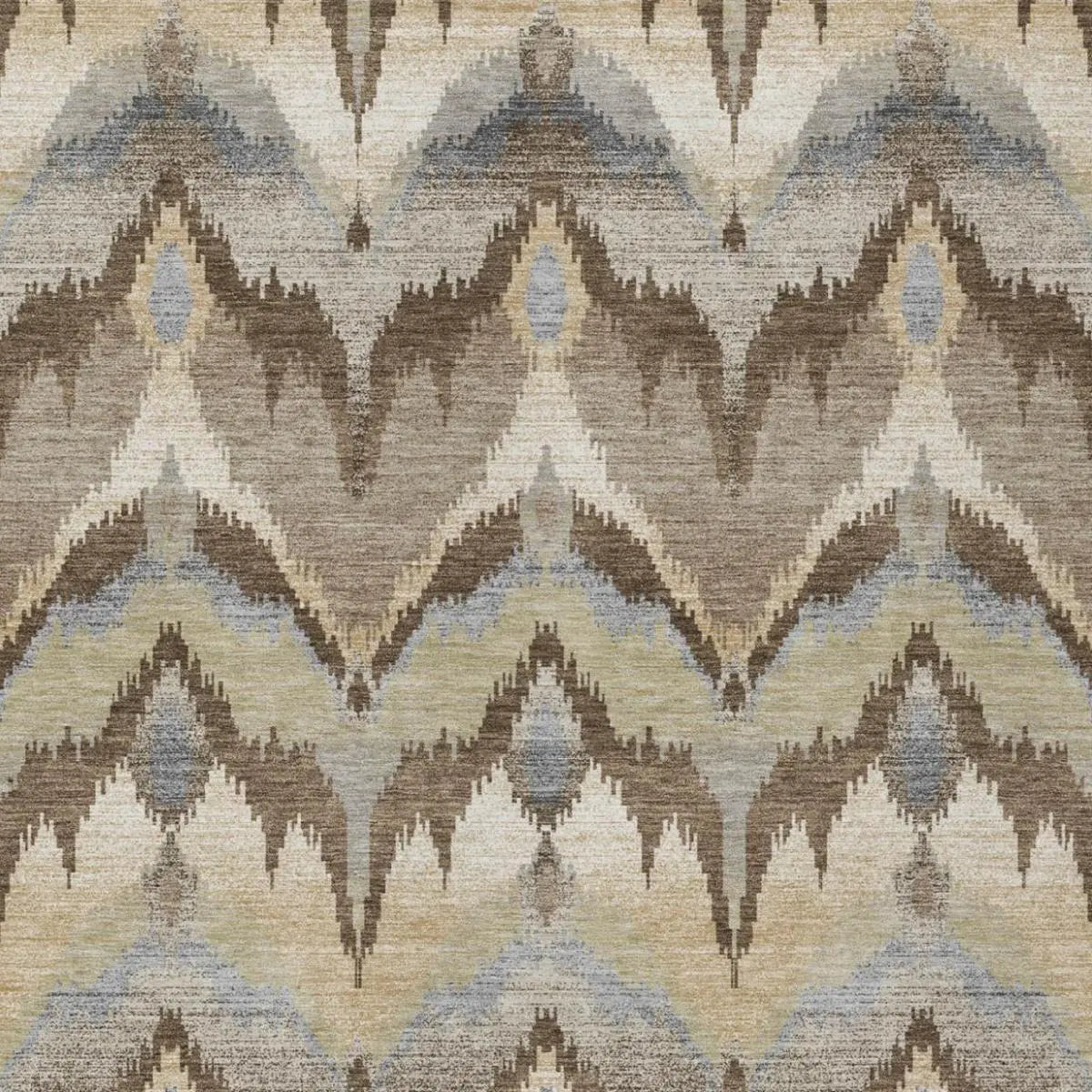 5' X 8' Chocolate And Brown Abstract Washable Indoor Outdoor Area Rug Homeroots Outdoor