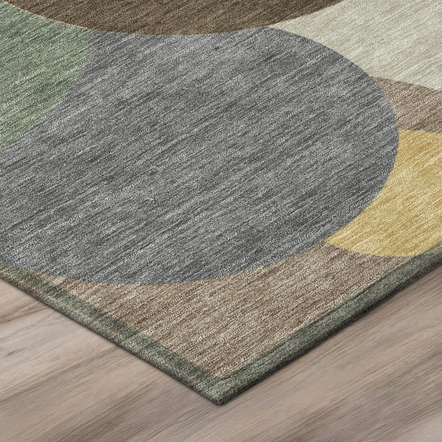 5' X 8' Chocolate And Brown Geometric Washable Indoor Outdoor Area Rug Homeroots Outdoor