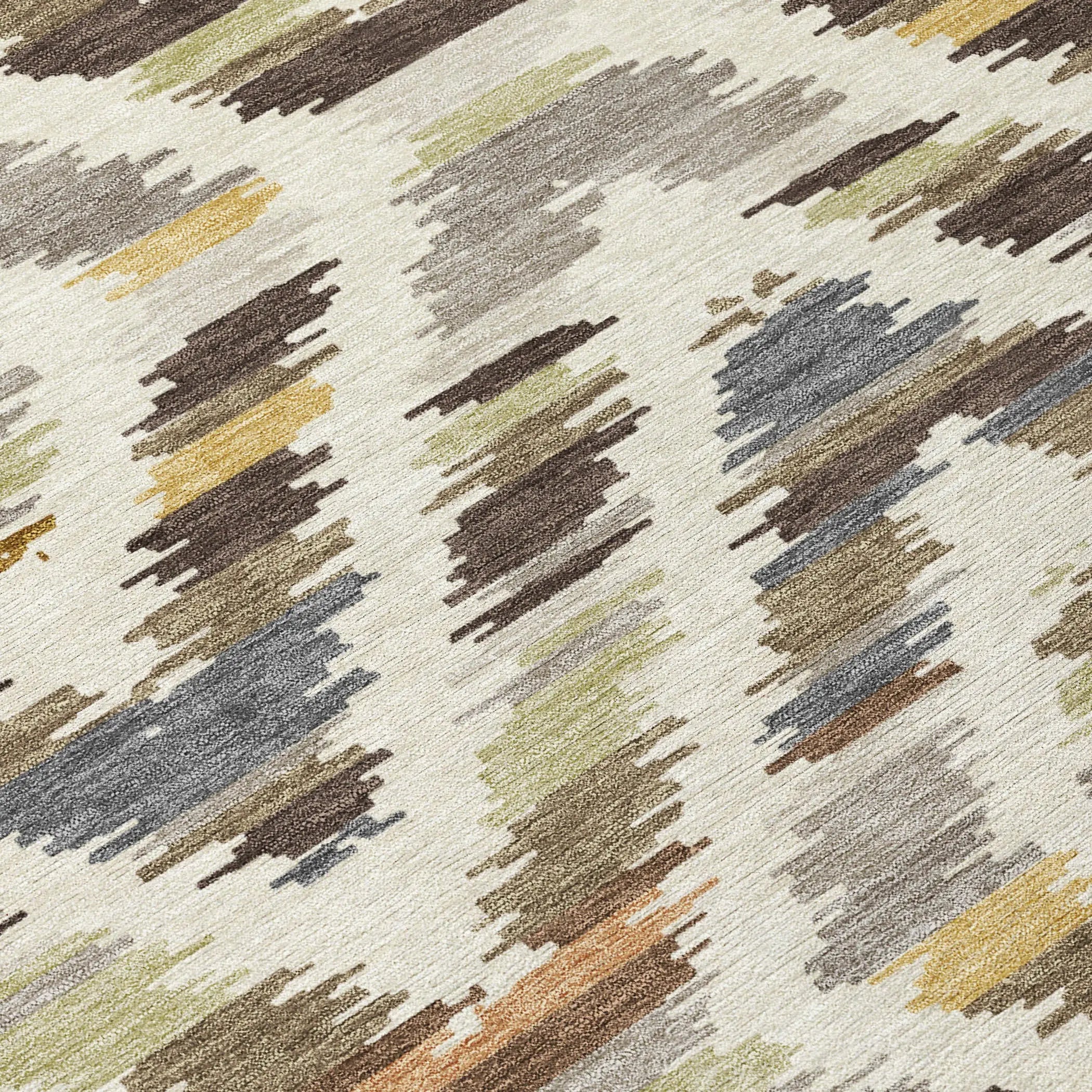 5' X 8' Chocolate And Ivory Tribal Washable Indoor Outdoor Area Rug Homeroots Outdoor