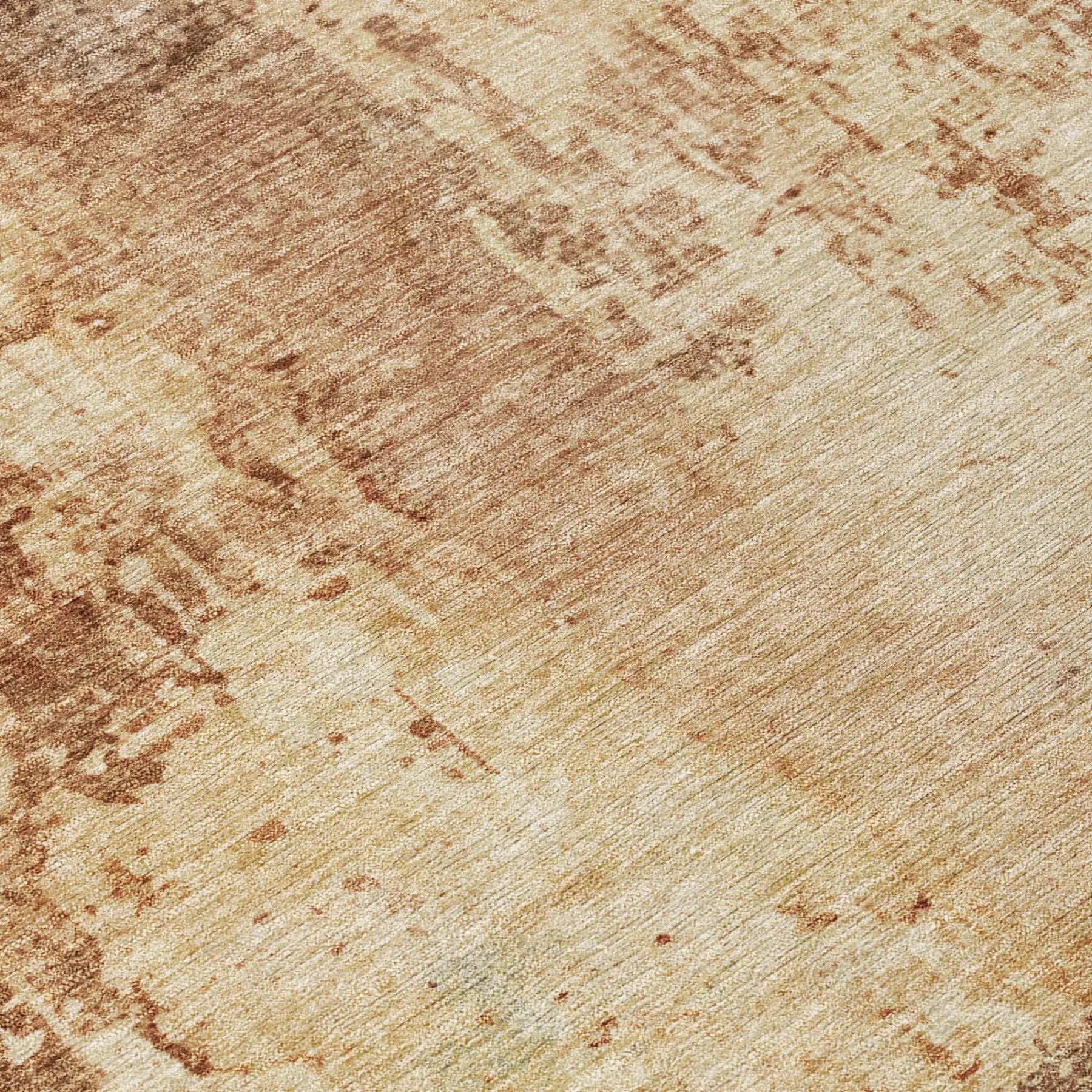 5' X 8' Copper And Orange Abstract Washable Indoor Outdoor Area Rug Homeroots Outdoor