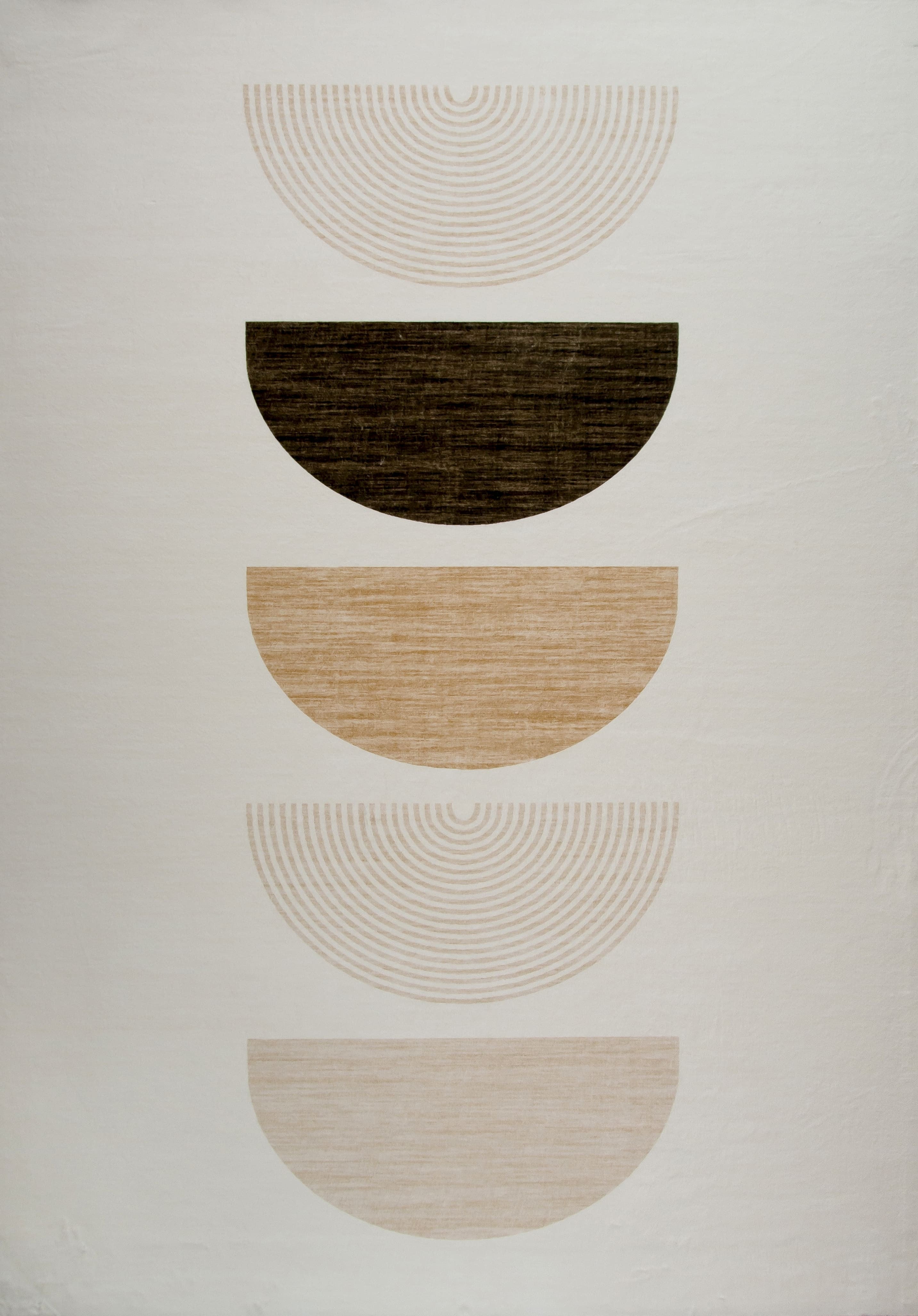 5' X 8' Cream Abstract Area Rug Homeroots Home Decor