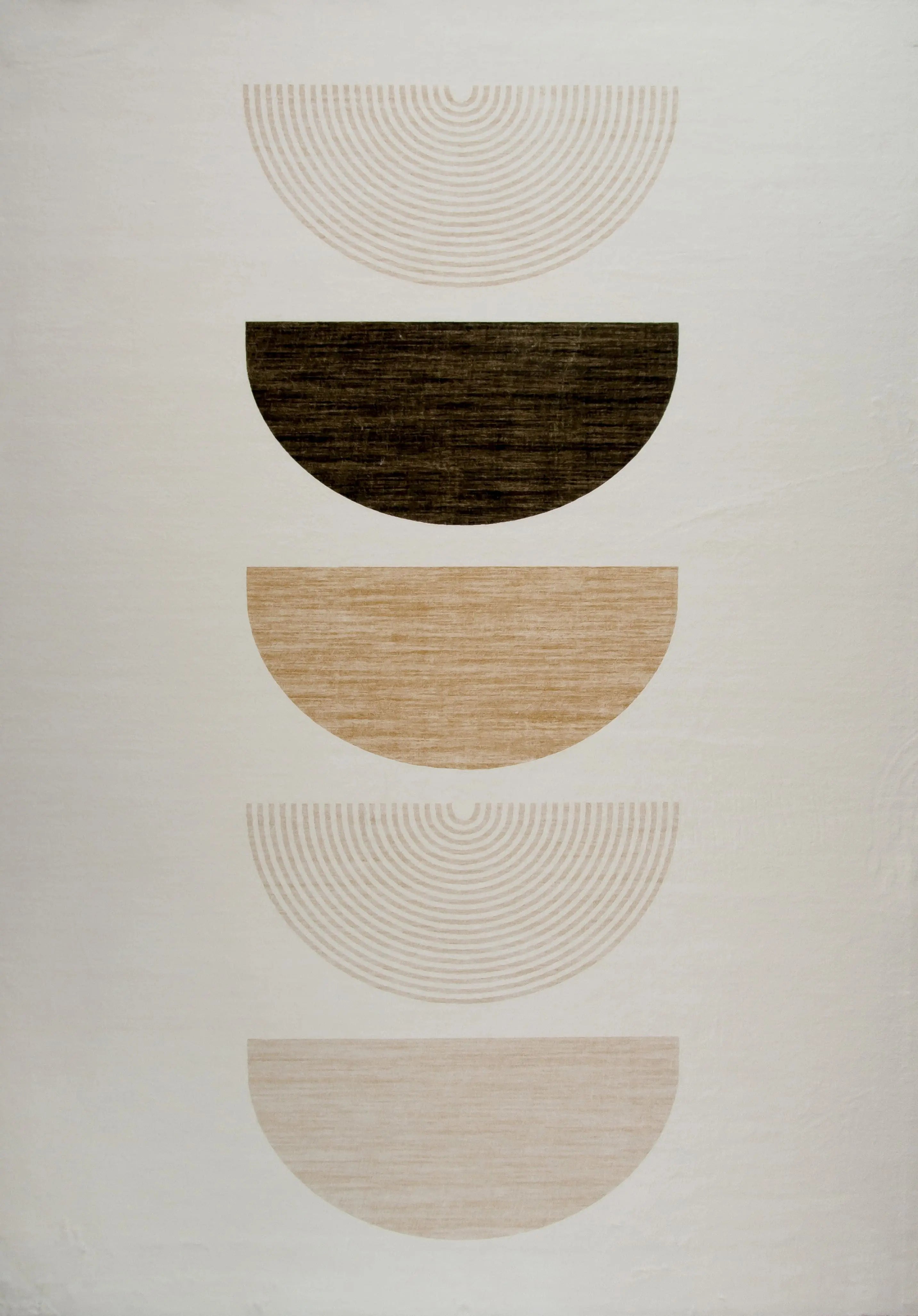 5' X 8' Cream Abstract Area Rug Homeroots Home Decor