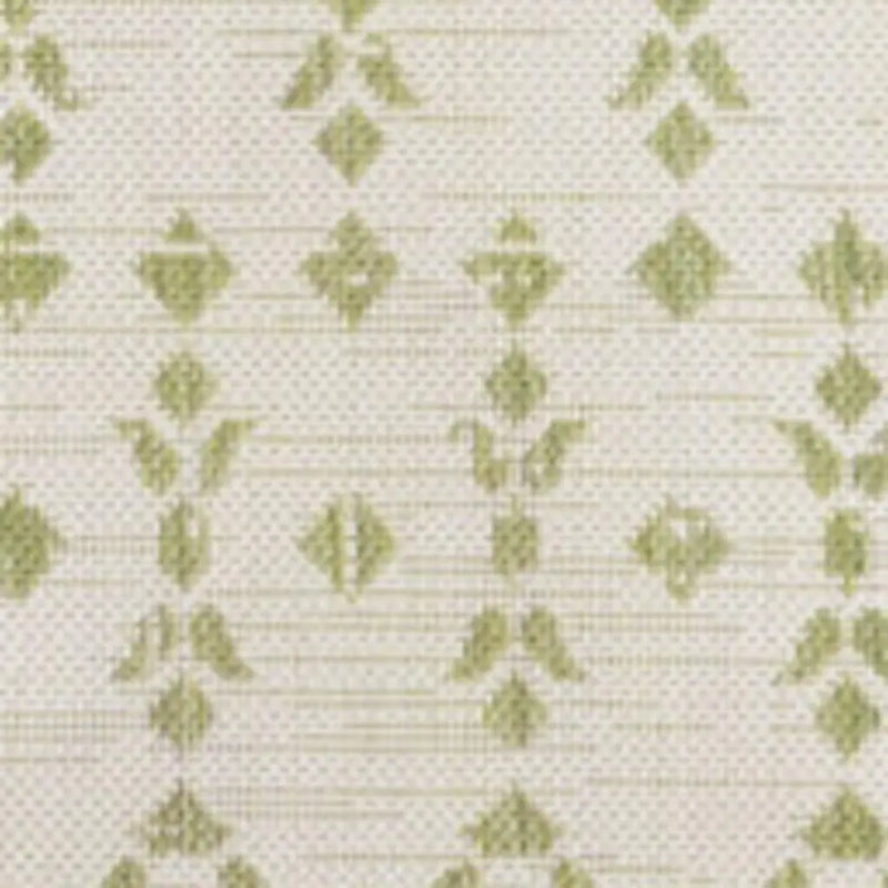 5' X 8' Cream And Green Trellis Indoor Outdoor Area Rug Homeroots Outdoor