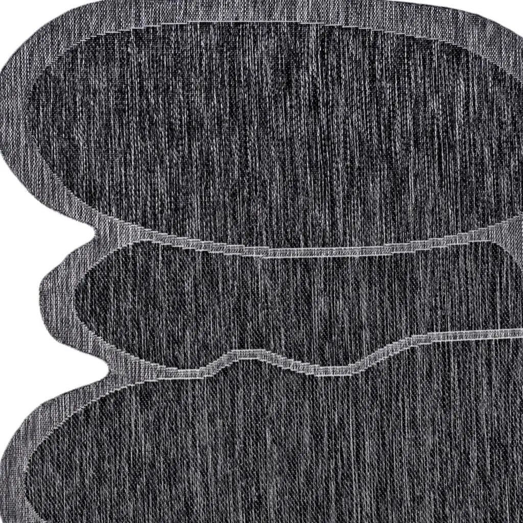 5' X 8' Dark Gray And Gray Medallion Indoor Outdoor Area Rug Homeroots Outdoor