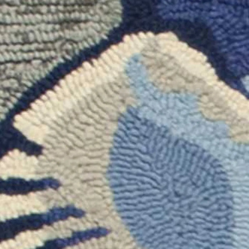 5' X 8' Gray Abstract Handmade Indoor Outdoor Area Rug Homeroots Outdoor